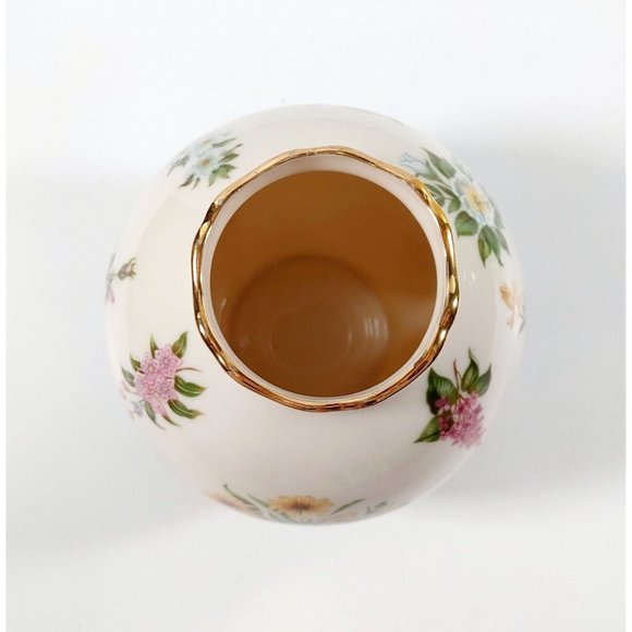 LENOX Globe Vase 1995 "The Constitution" Limited Addition Floral Made In The USA - Picture 3 of 4